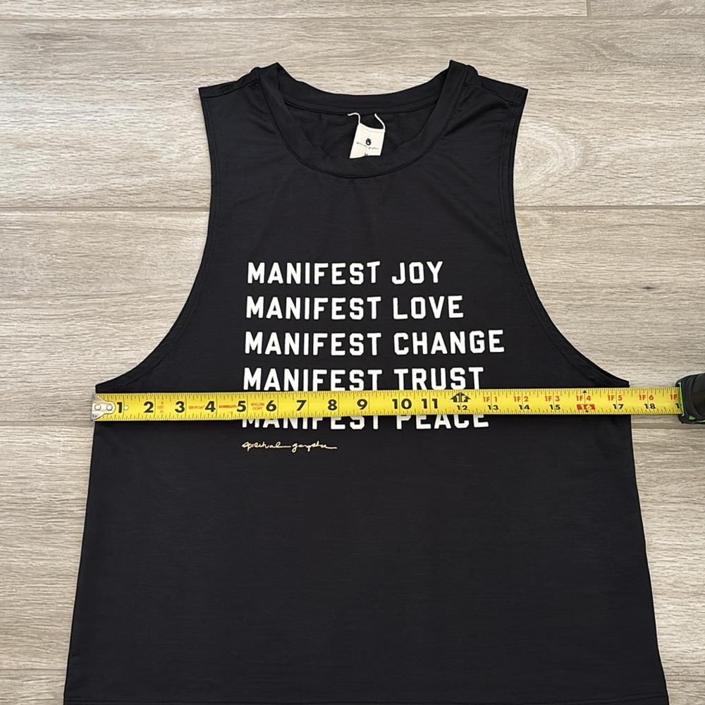 Spiritual Gangster Black Manifest Tank Top Size Medium - Picture 8 of 9